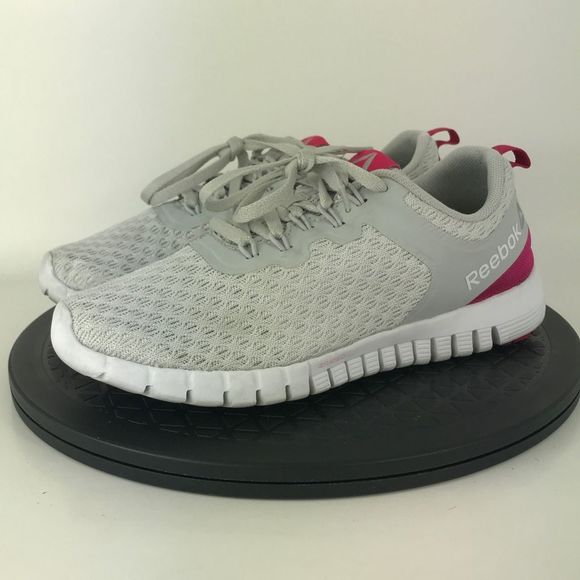 Reebok Zrated Gray/Pink Athletic Running Shoes BS7523 Women's Size 6.5 - Picture 1 of 12
